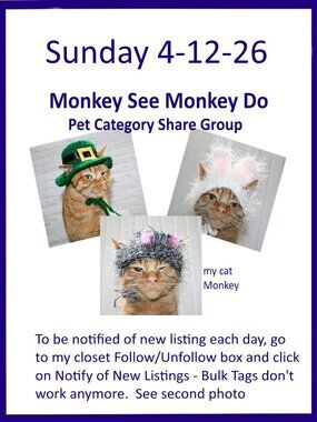 Sunday 4-12-26 Dog Cat Small Animal Pet Share Discussion Group